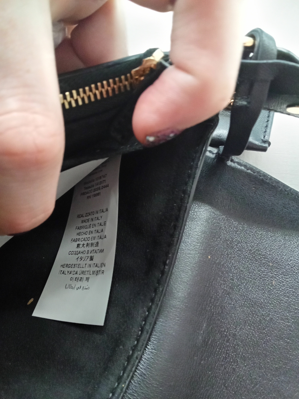 Versace Black Leather Crossbody Bag - Picture 9 of 10